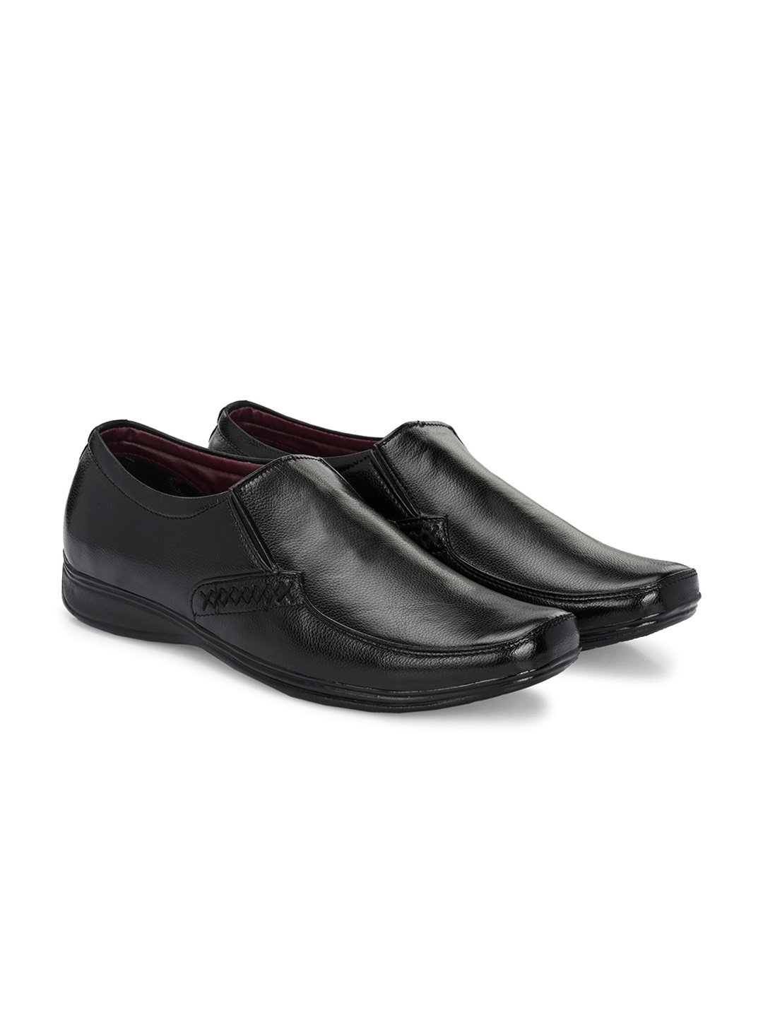 

BUCIK KRAASA Men Formal Slip-On Shoes, Black