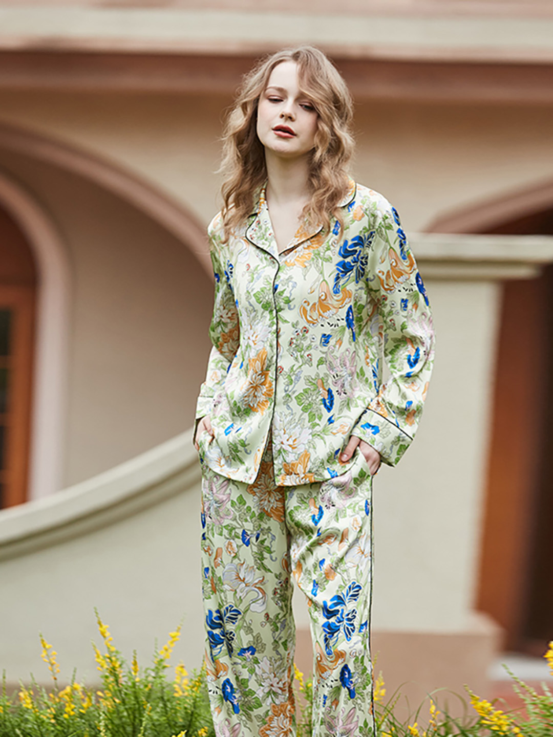 

JC Collection Women Floral Printed Night suit, Green