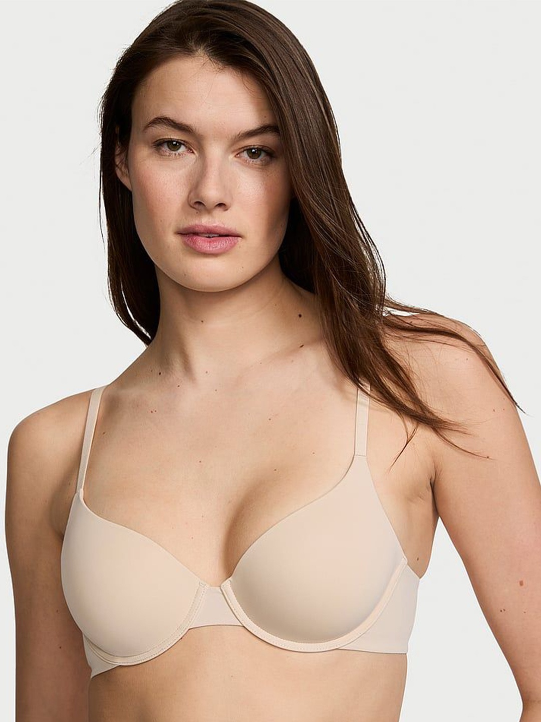 

Victoria's Secret Medium Coverage Underwired Lightly Padded Bra, Beige
