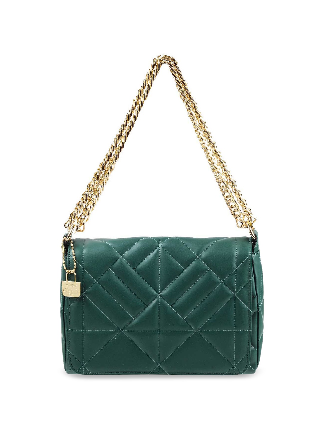 

Cheemo Textured Structured Sling Bag, Green