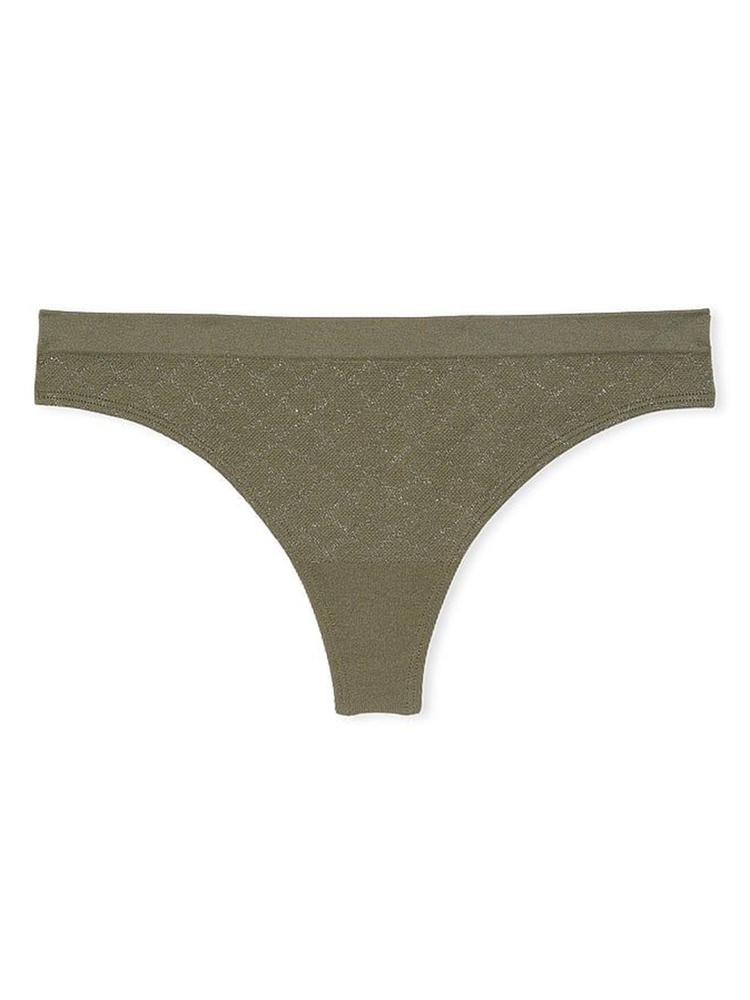 

Victoria's Secret Mid-Rise Seamless Thong Briefs, Olive