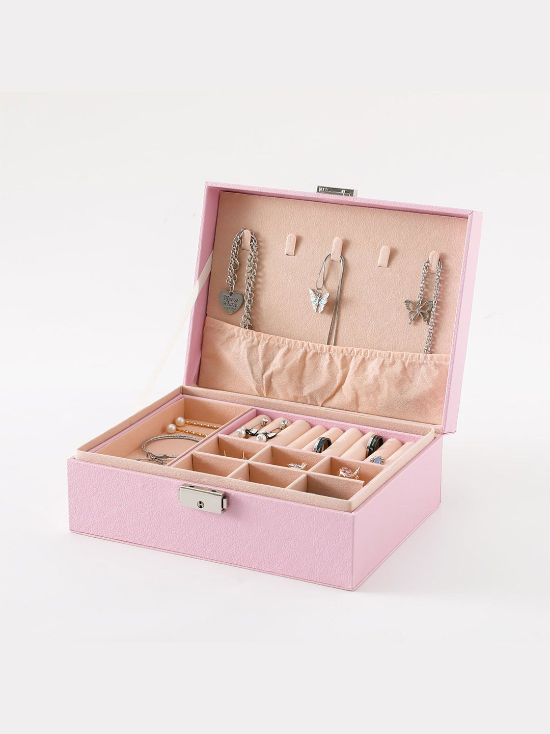 

Kuber Industries Pink Set of 1 Regular Jewellery Organiser Organisers
