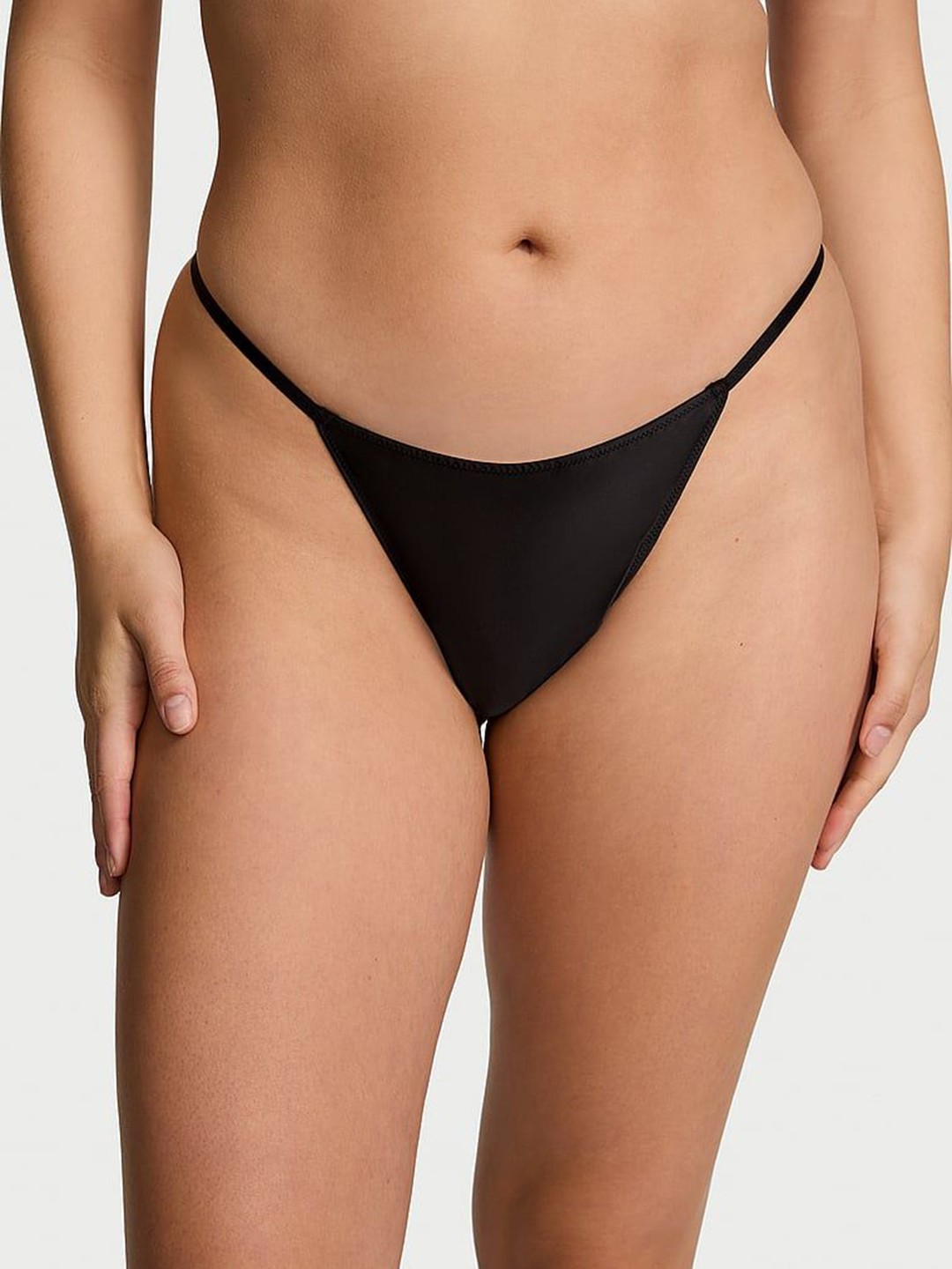 

Victoria's Secret Women V-String Low-Rise Bikini Brief, Black