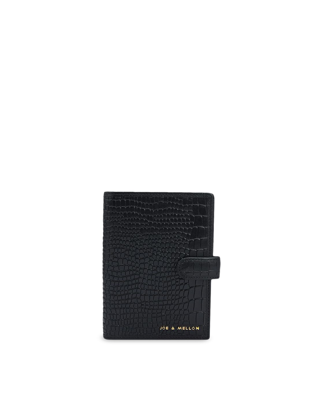 

Joe & Mellon Textured Leather Two Fold Wallet, Black