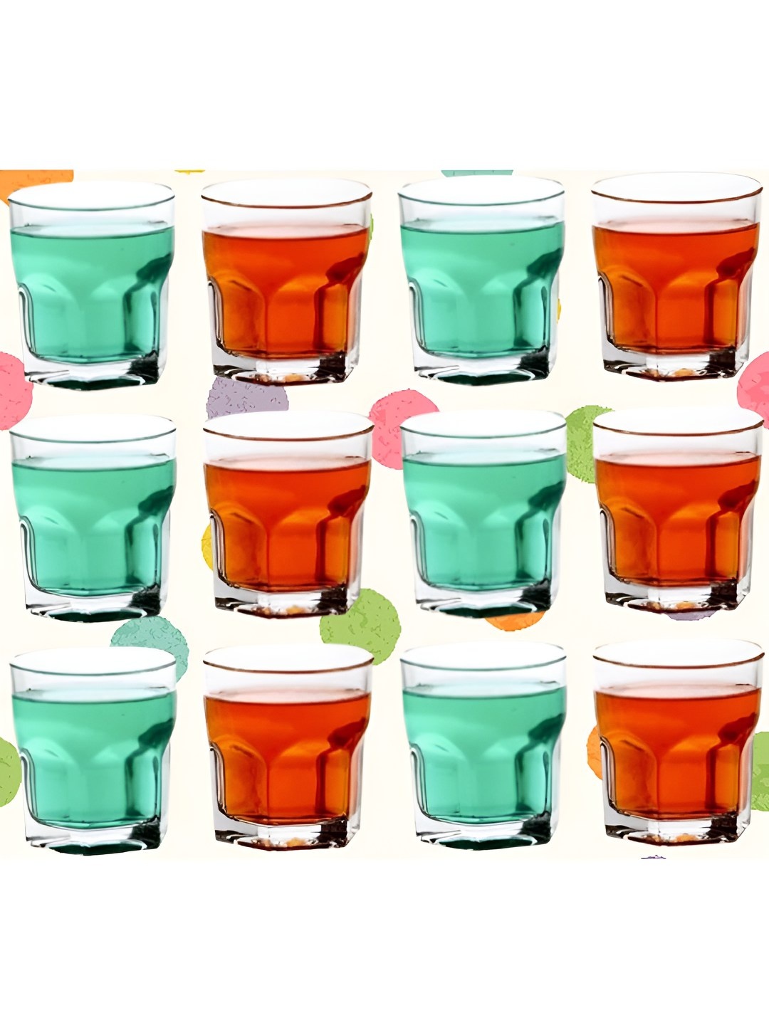 

SOMIL Transparent 12 Pieces Dishwasher Safe Water Glasses 250 ml