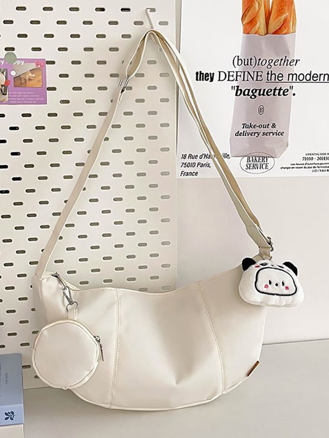 

StyleCast x Revolte Hobo Bag, White