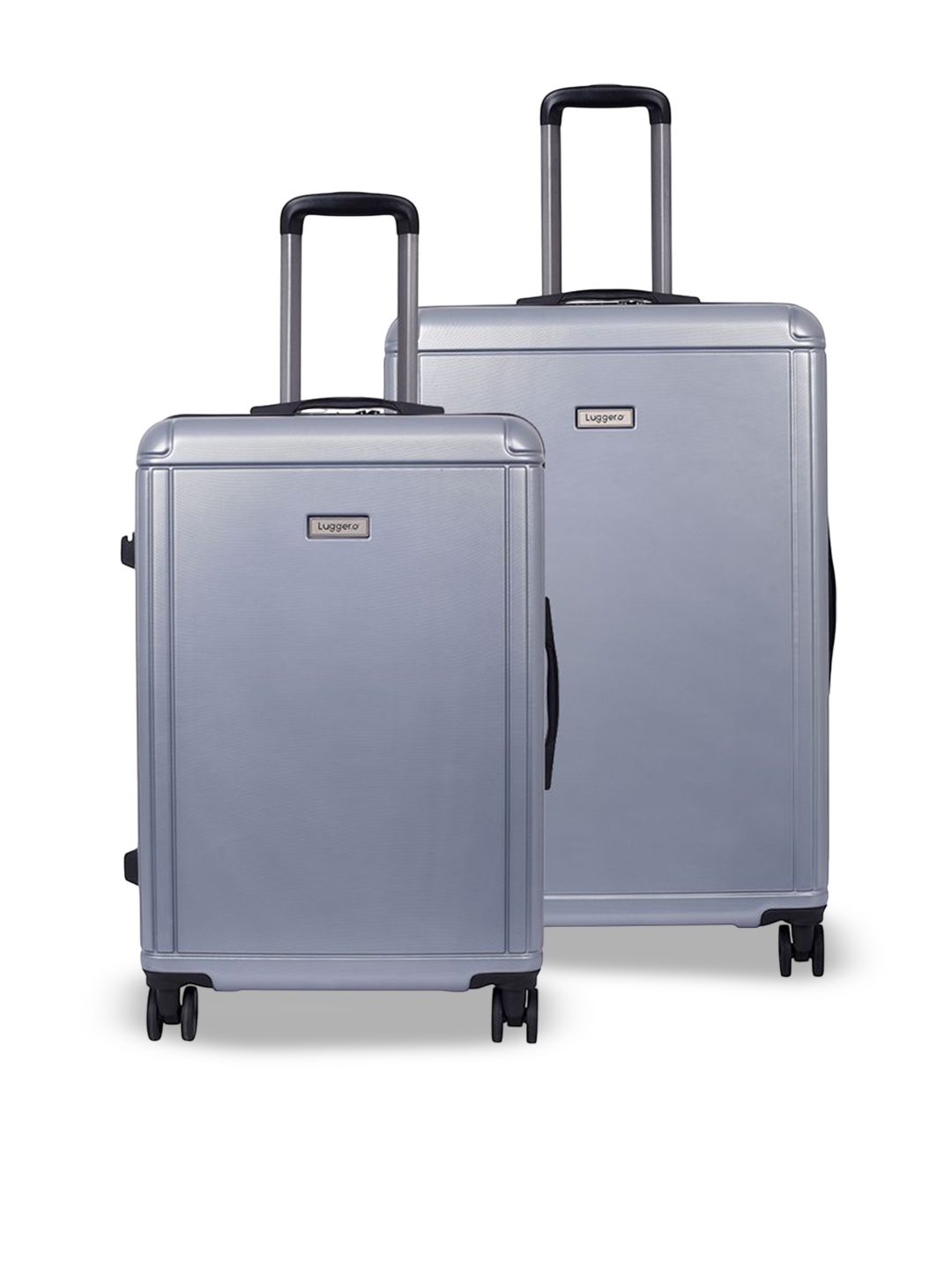 

Luggero Unisex Set Of 2 Hard-Sided Trolley Bag, Grey