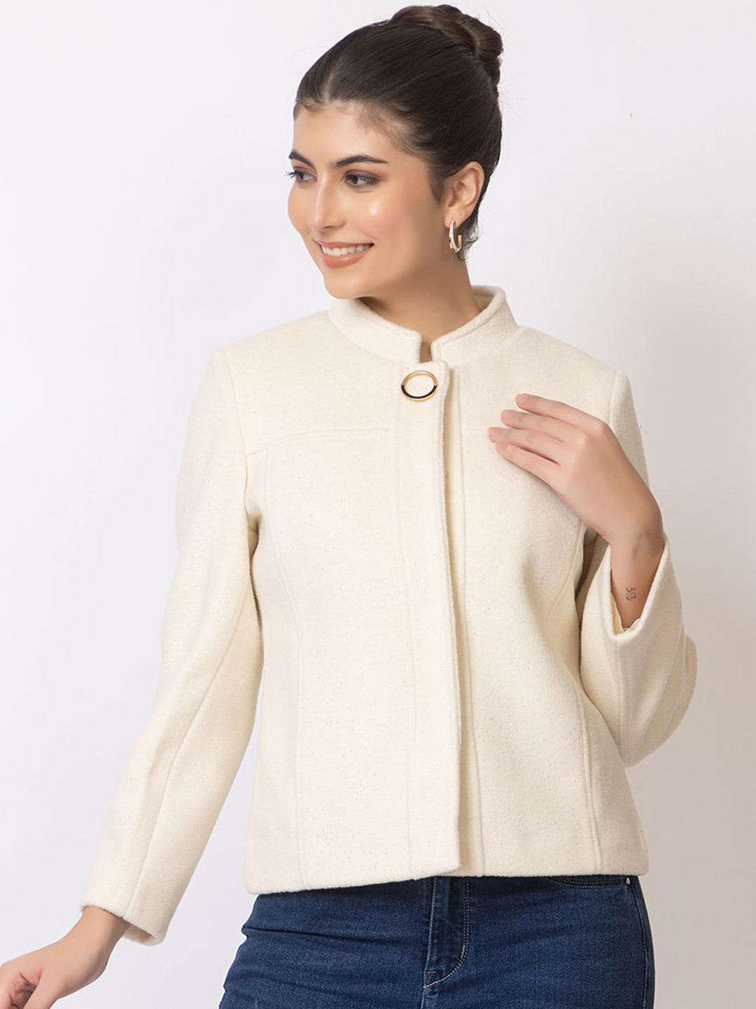 

GFO Self-Design Single-Breasted Blazers, White