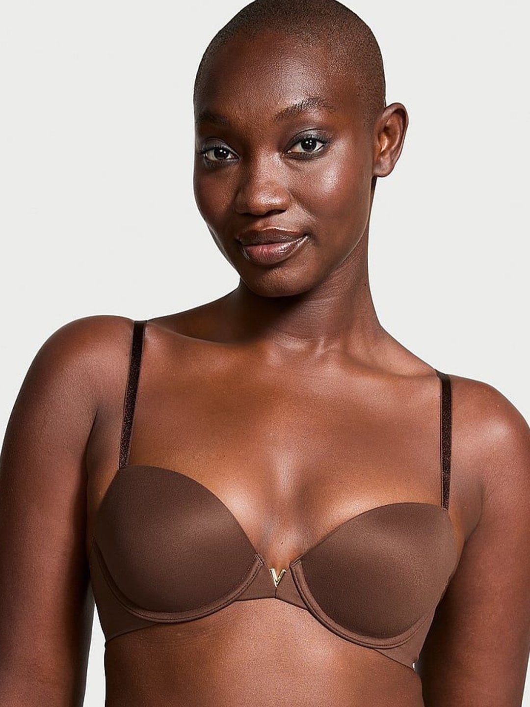

Victoria's Secret Half Coverage Underwired Lightly Padded Everyday Bra, Brown