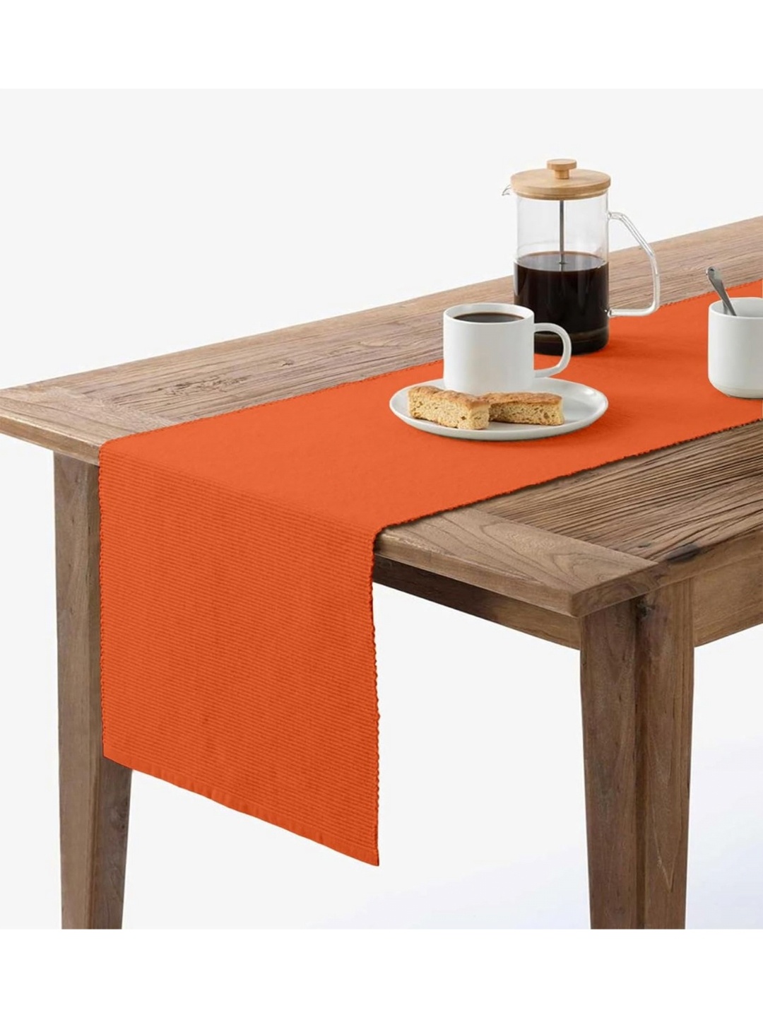 

Lushomes Orange-Color Dinning Table Runners