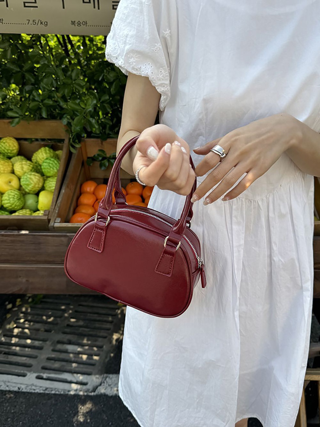 

StyleCast x Revolte PU Sling Bag, Maroon