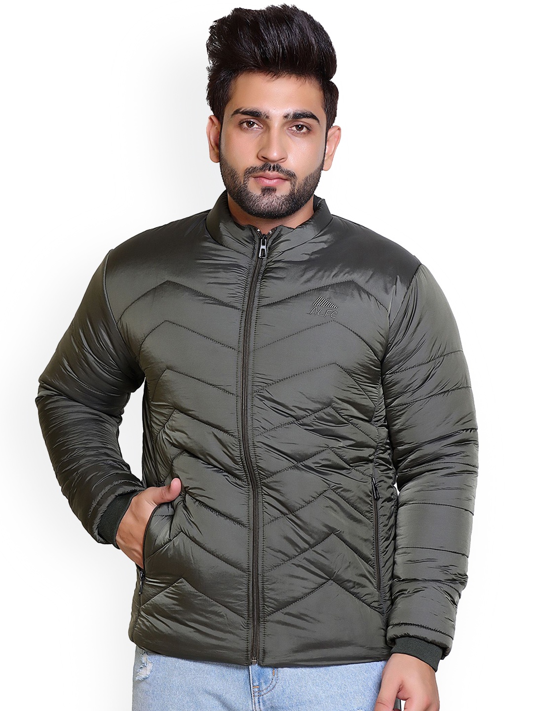 

BAESD Men Water Resistant Outdoor Puffer Jacket, Olive