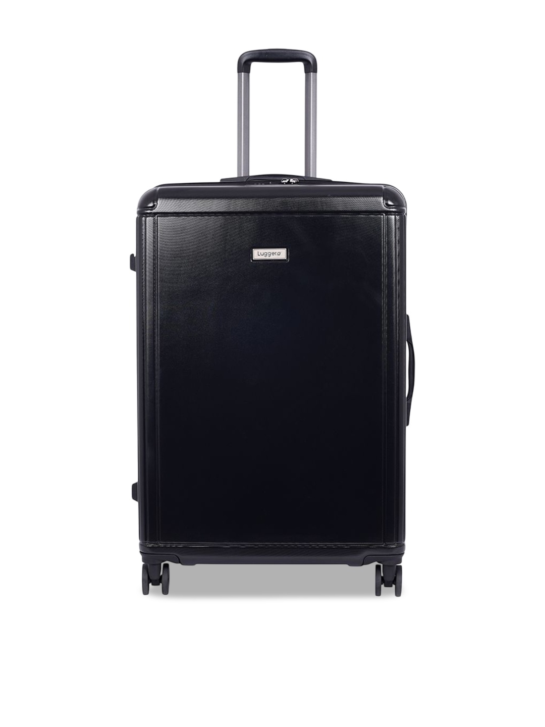 

Luggero Hard Sided 360-Degree Rotation Large Trolley Suitcase, Black