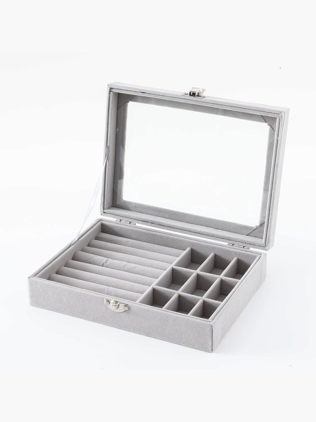 

Kuber Industries Grey Set of 1 Regular Jewellery Organiser Organisers