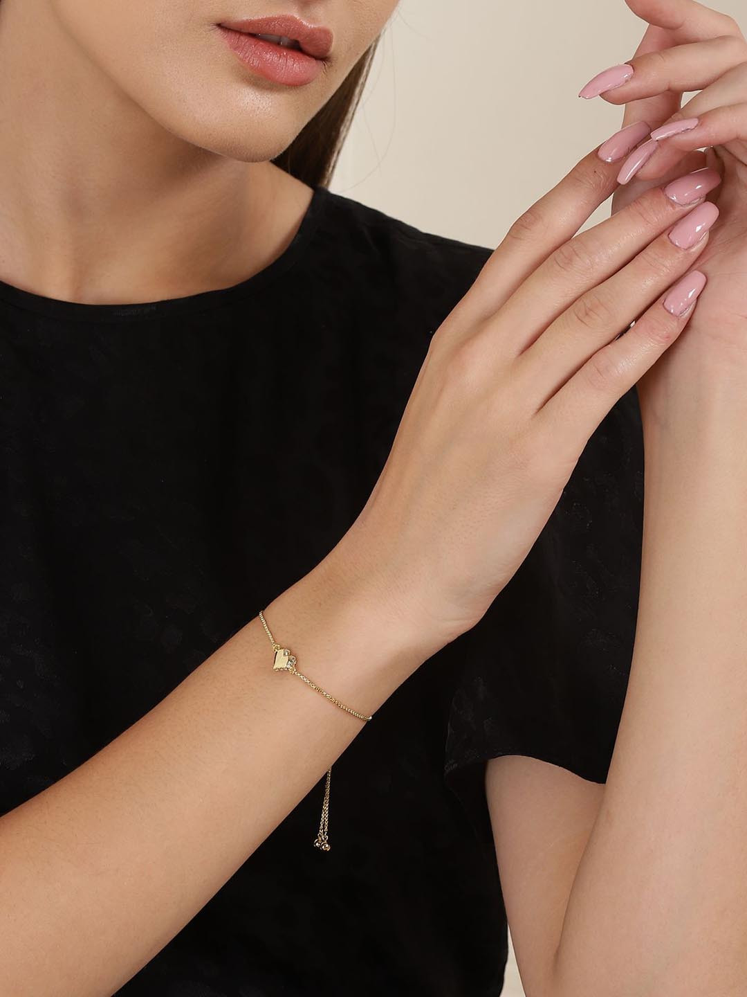 

Ted Baker Heart Adjustable Bracelet, Gold