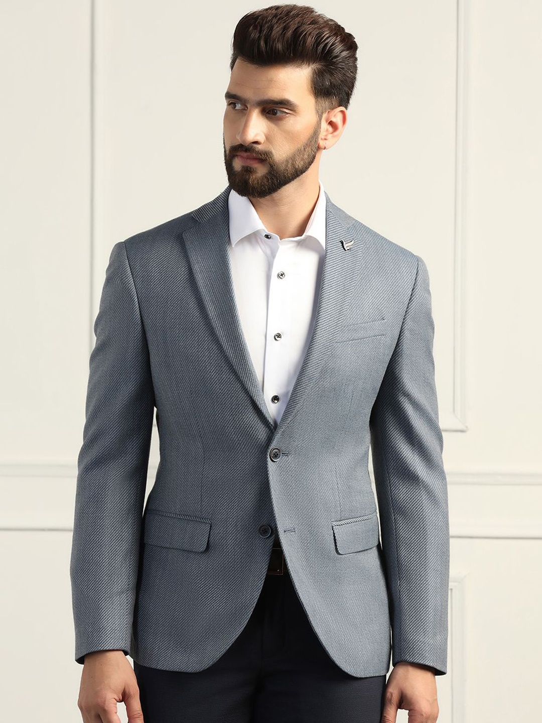 

Blackberrys Slim-Fit Single Breasted Blazer, Grey