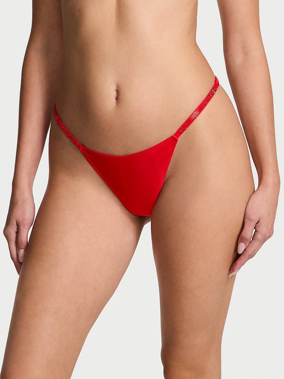

Victoria's Secret Women Low-Rise Thongs Briefs - 1125364892Q4, Red