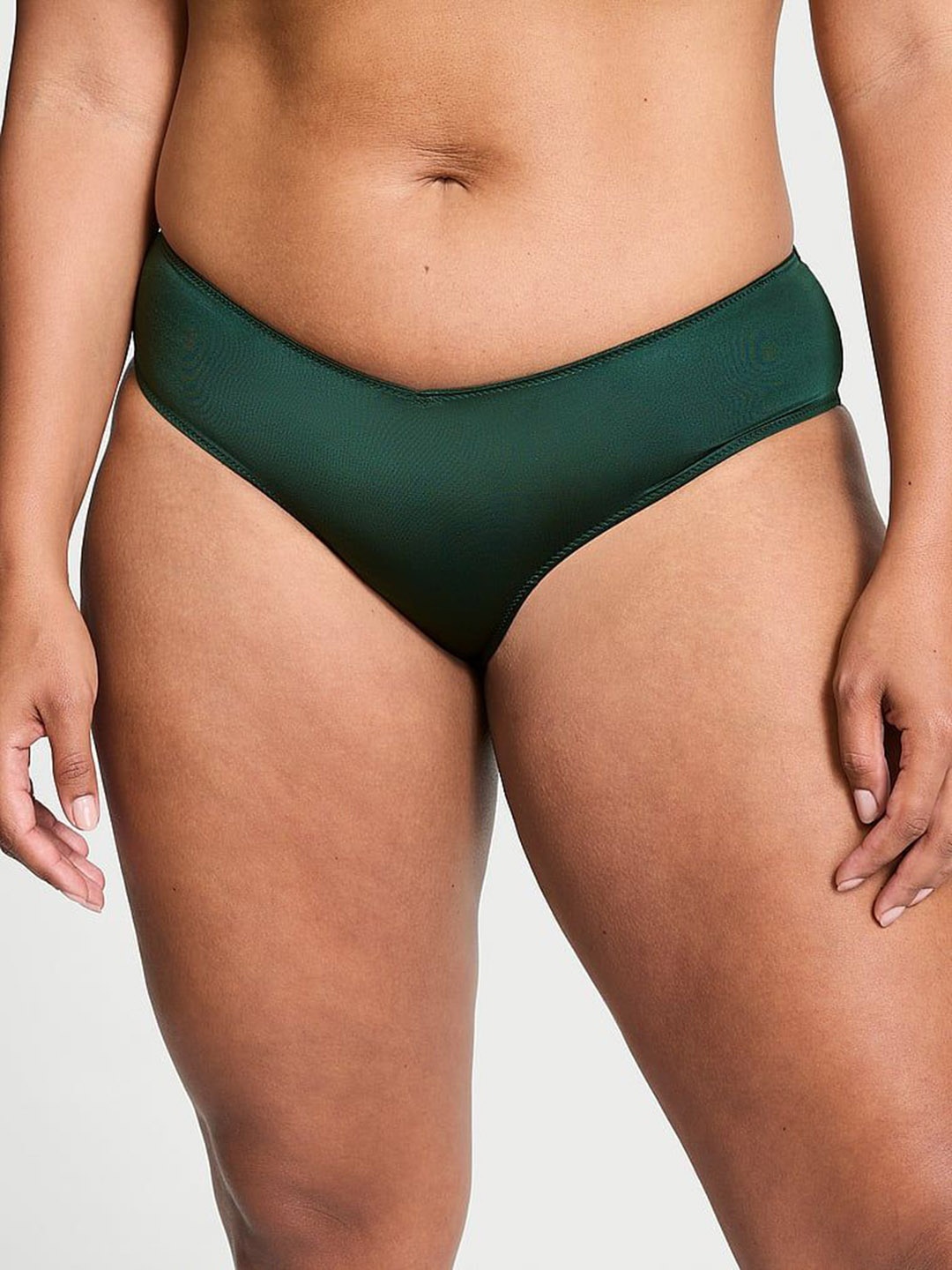 

Victoria's Secret Women Low Rise High-Leg Cheeky Briefs-1124524961K2, Green