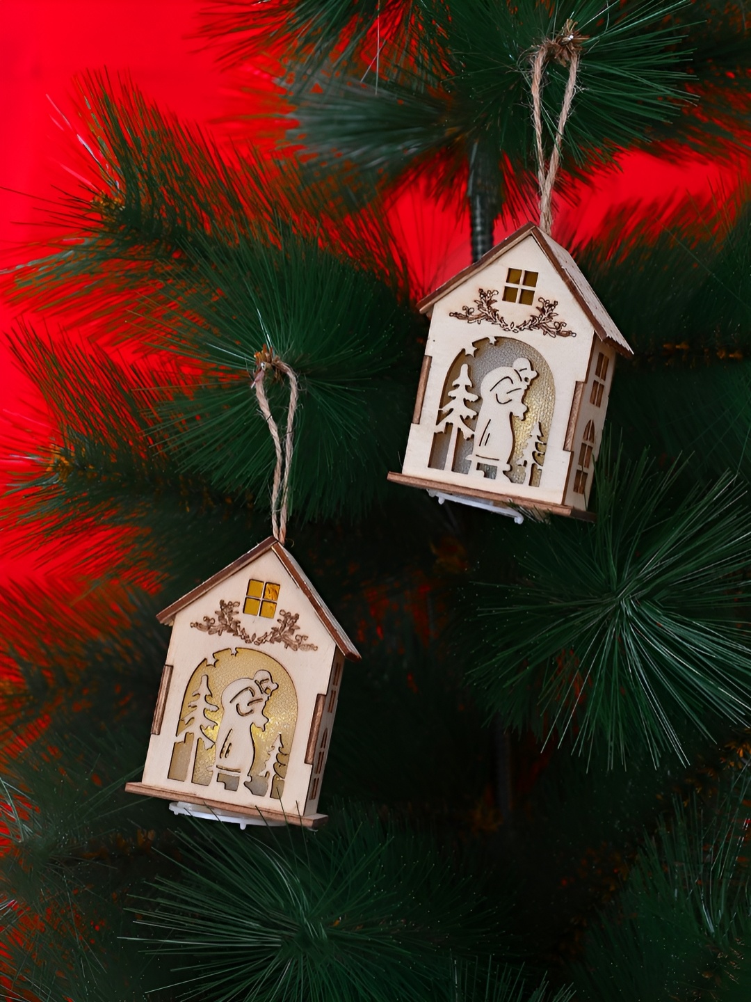 

TAYHAA Set Of 2 Brown Whimsical Home Harmony Tags