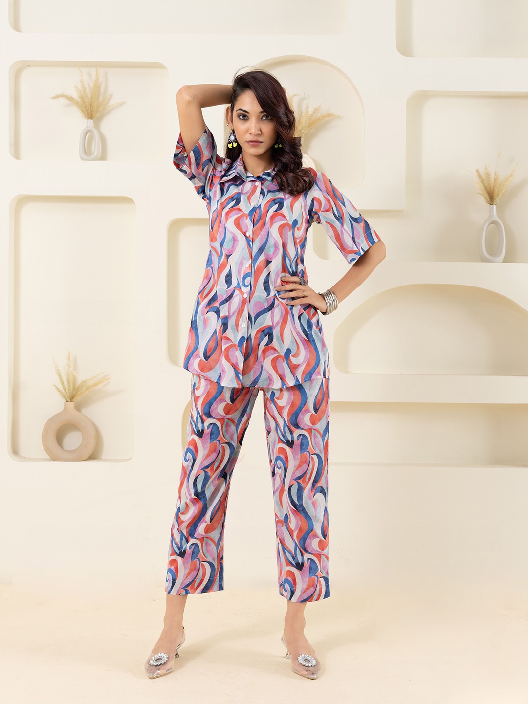 

GULABOSITABO Pure Cotton Printed Cotton Top, Multi