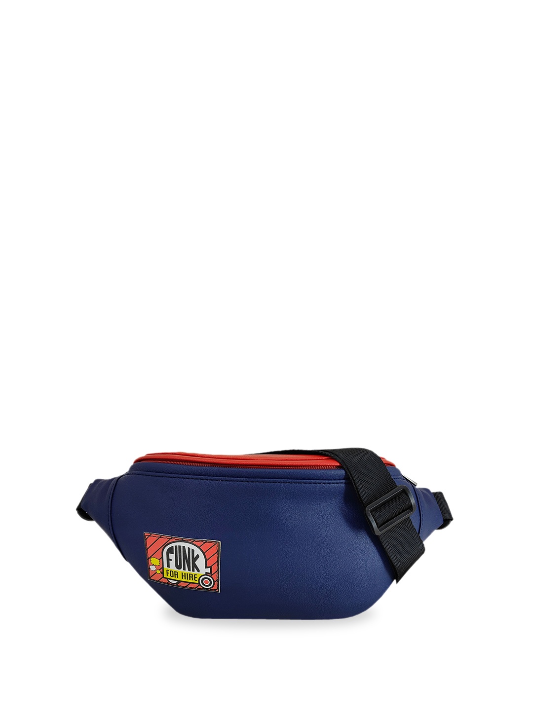 

Funk For Hire Printed Waist Pouch, Navy blue