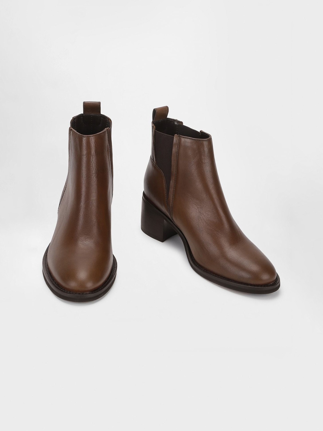 

Marks & Spencer Women Block Heeled Chelsea Boots, Brown