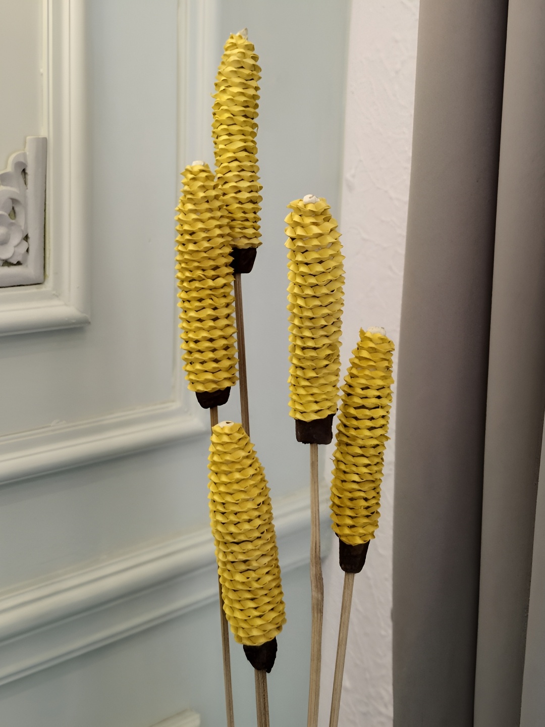 

Myntra Elegant Homes Yellow 1 Bunch Gypsophilia Artificial Flower
