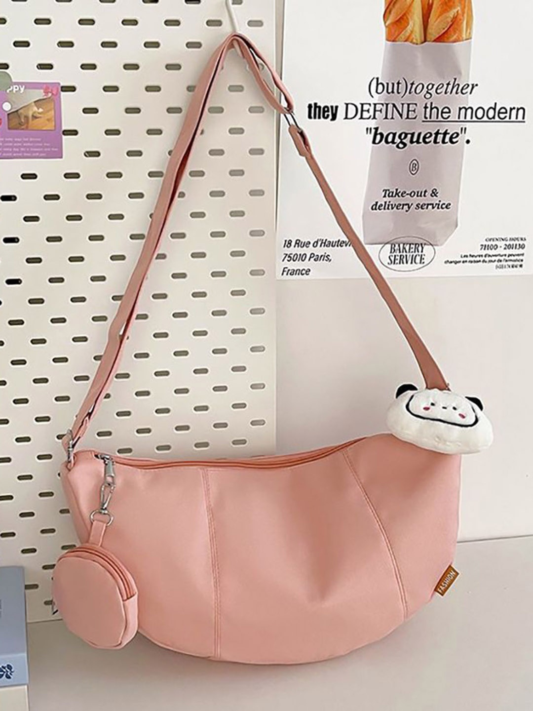 

StyleCast x Revolte Hobo Bag, Pink