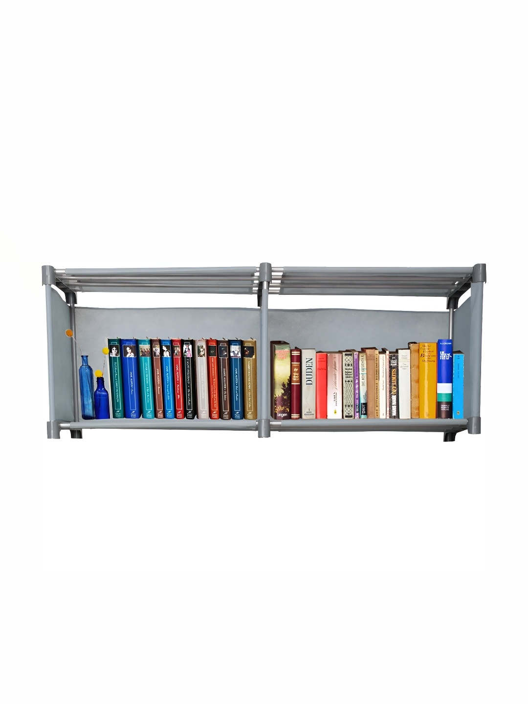 

Decent Hut Grey 2-Tier Non-Woven Book Shelf