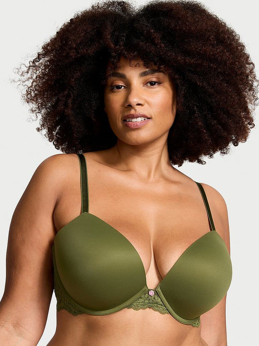 

Victoria's Secret Medium Coverage Underwired Heavily Padded Push-Up Bra, Green