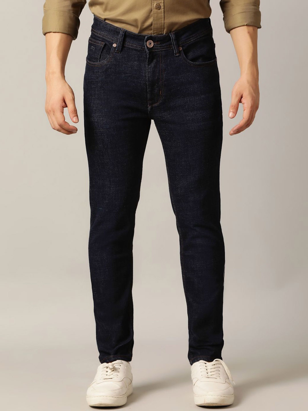 

Greenfibre Men Slim Fit Mid-Rise Cotton Jeans, Blue