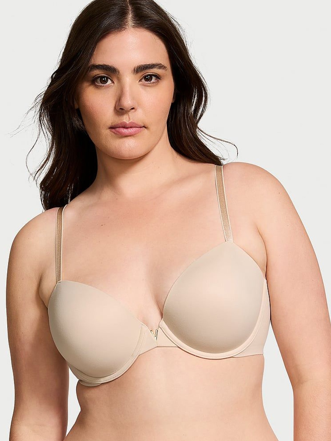 

Victoria's Secret Women Half Coverage Underwired Lightly Padded Bra, Beige