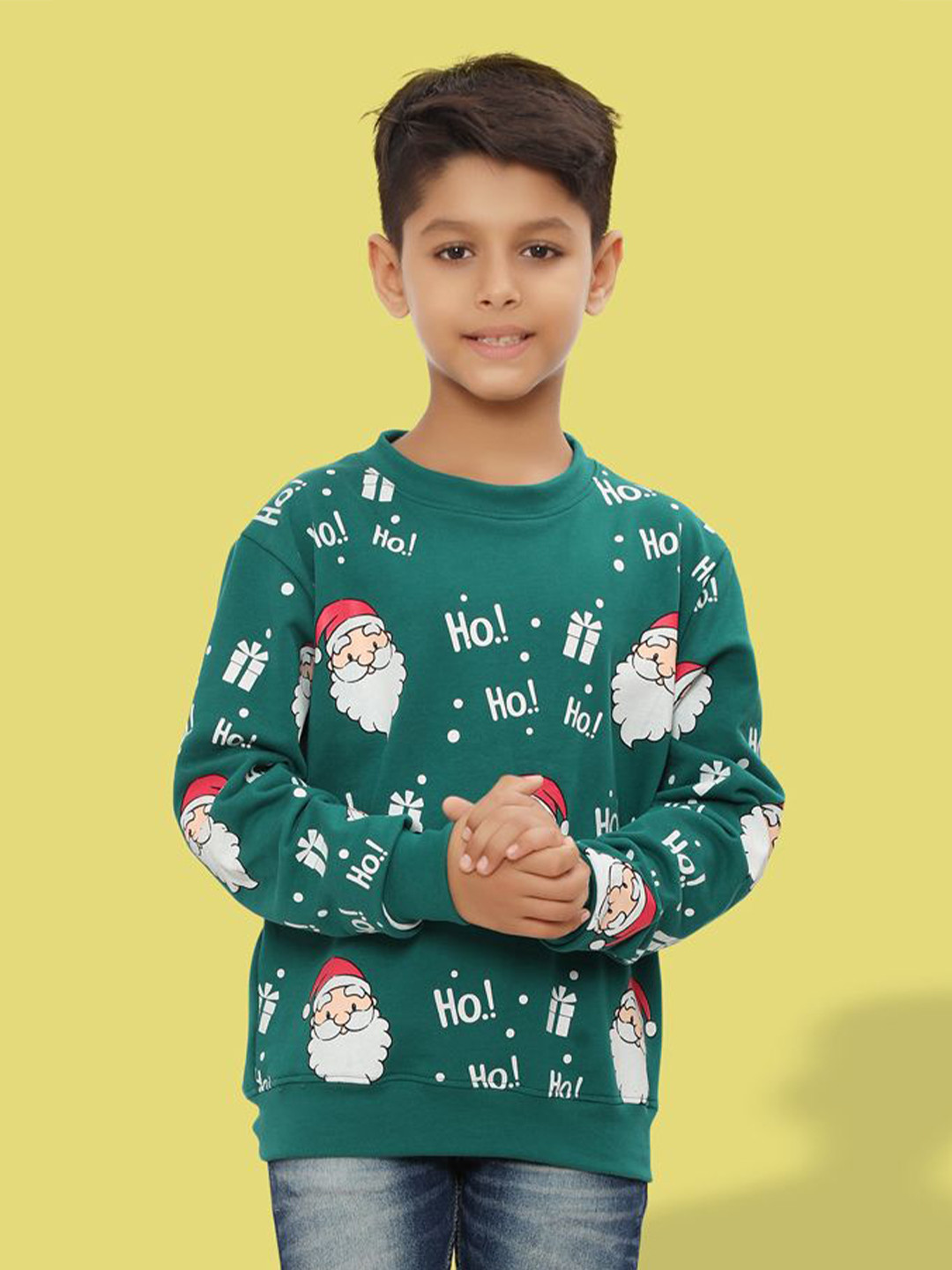 

Ninos Dreams Boys Printed Long Sleeves Sweatshirt, Green