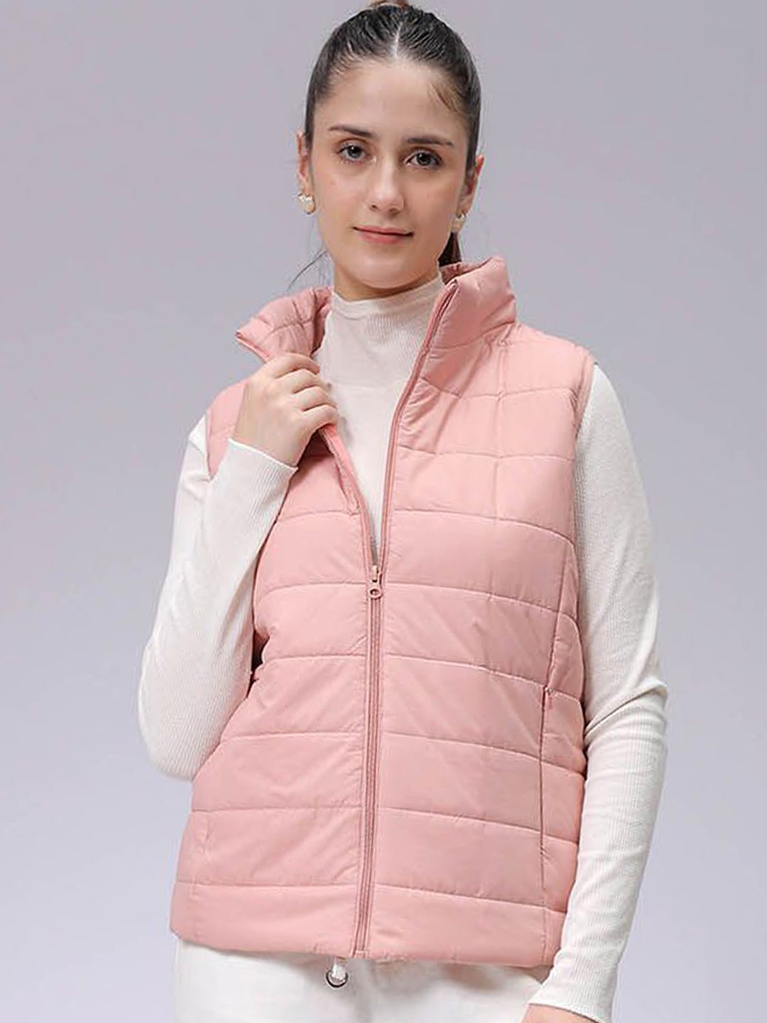 

Freehand by The Indian Garage Co Women Padded Jacket, Pink