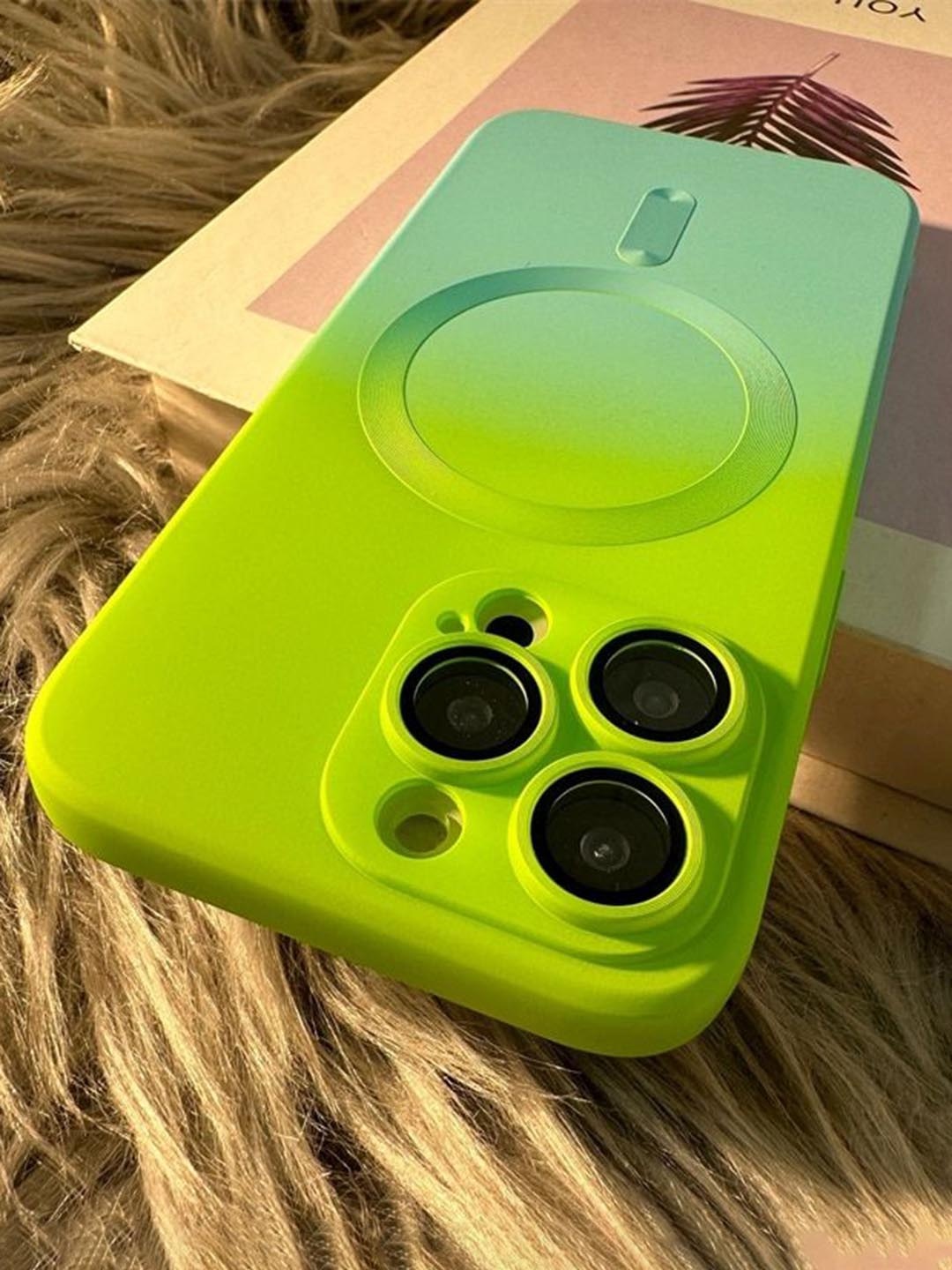 

Luxury Kase Solid Printed iPhone 12 Pro Max Back Case Mobile Accessories, Green