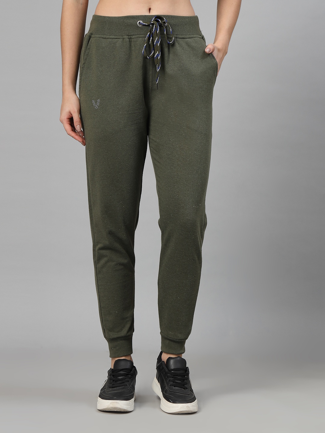 

UZARUS Women Mid-Rise Cotton Joggers, Green