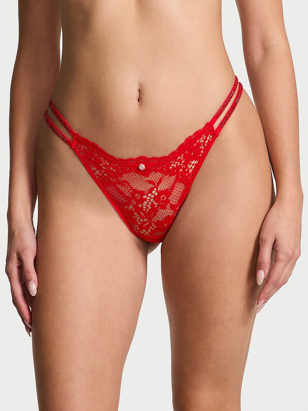 

Victoria's Secret Women Self-Designed Basic Briefs -, Red