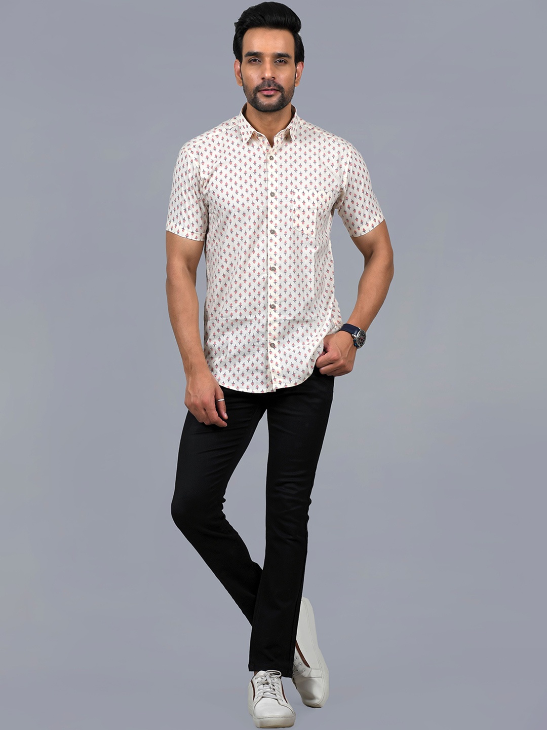 

JAIPURI COLLECTION Men Standard Opaque Printed Casual Shirt, Multi