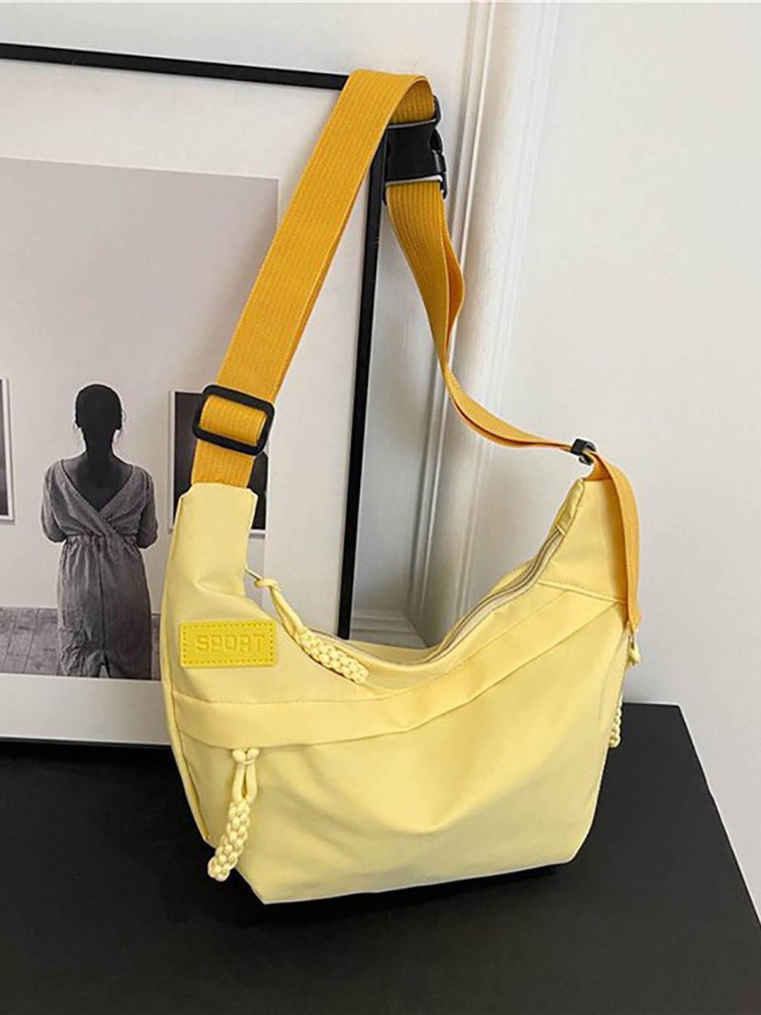 

StyleCast x Revolte Half Moon Sling Bag, Yellow