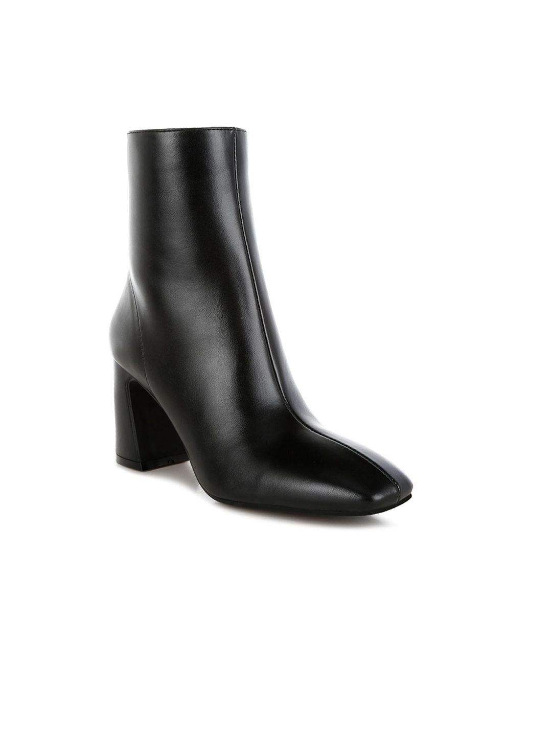 

London Rag Women Round Toe Block Heel Boots, Black