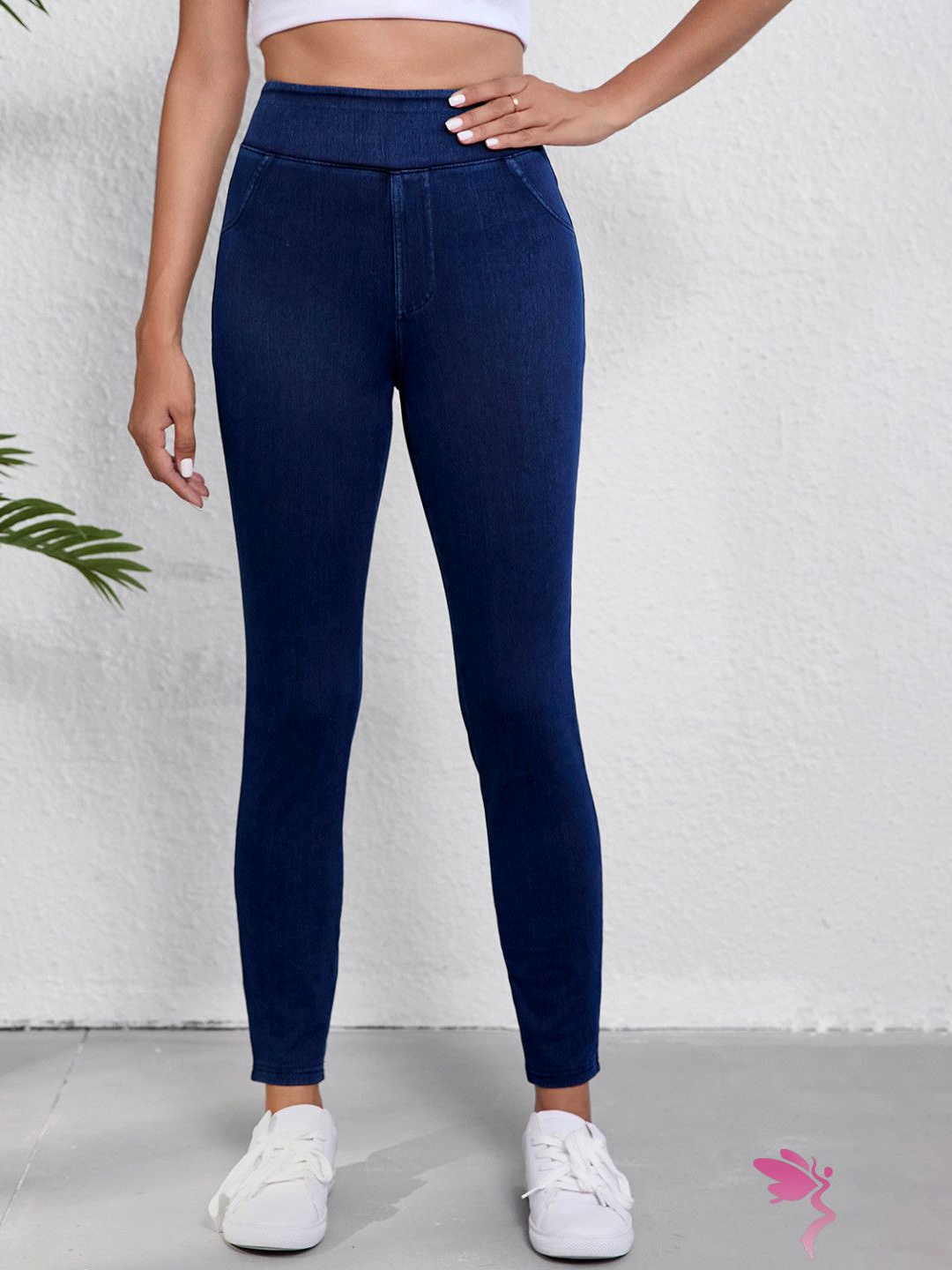 

StyleCast Women High-Rise Skinny Fit Jeggings, Blue