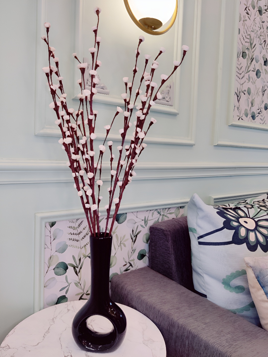 

Myntra Elegant Homes White 1 Bunch Rosmarinus Artificial Flower