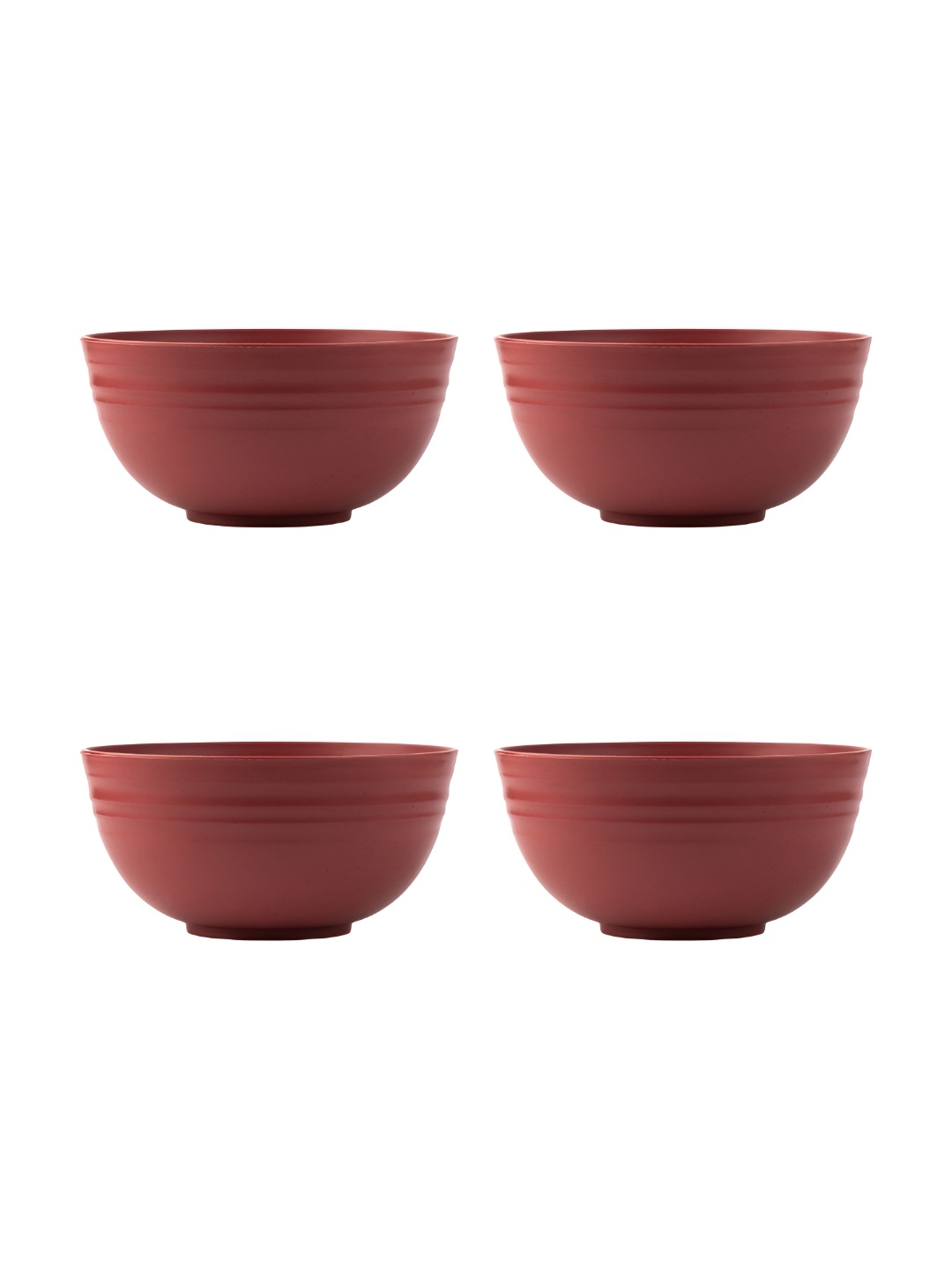 

IRIDA NATURALS Red 2024 4 Pieces Dishwasher and Microwave Safe Serving Bowl