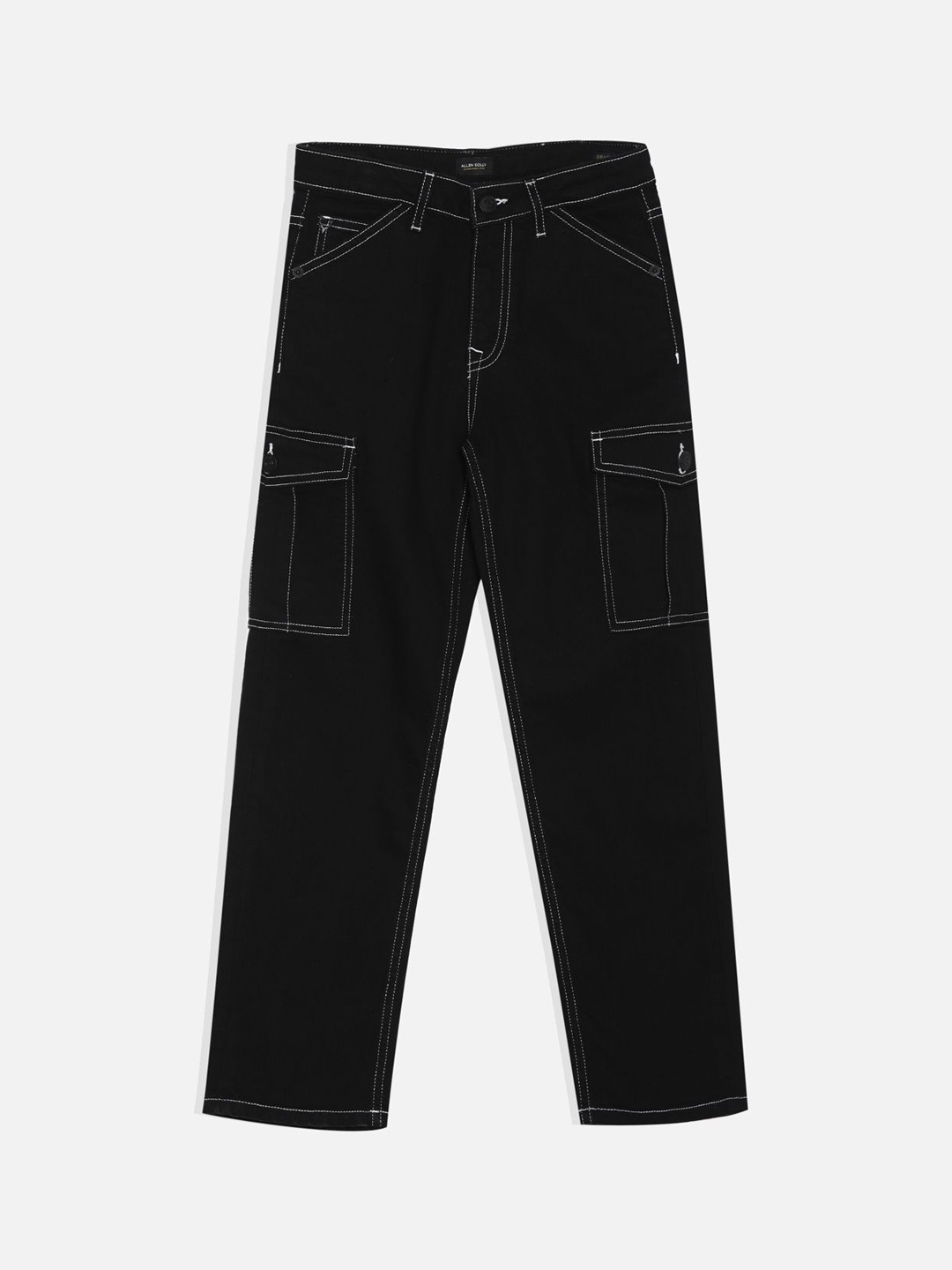 

Allen Solly Junior Boys Relaxed Fit Mid-Rise Jeans, Black