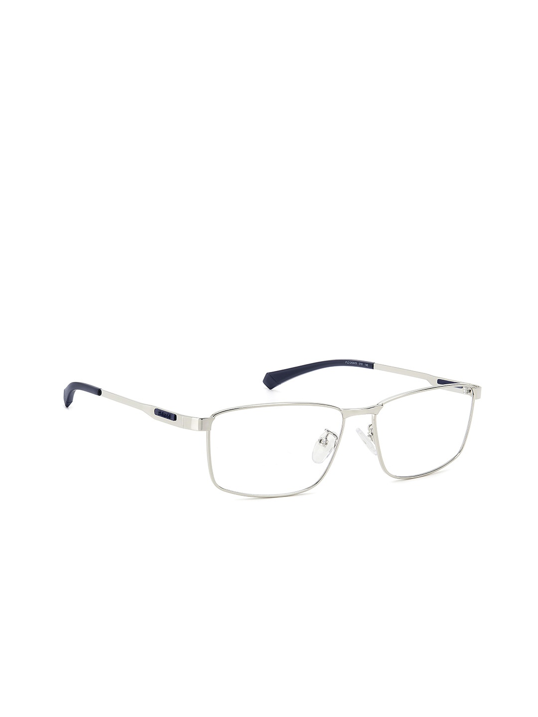 

Polaroid Men Full Rim Rectangle Frames, Silver