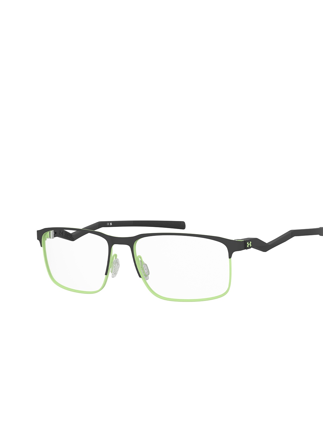 

UNDER ARMOUR Men Rectangle Full Rim Frame, Black