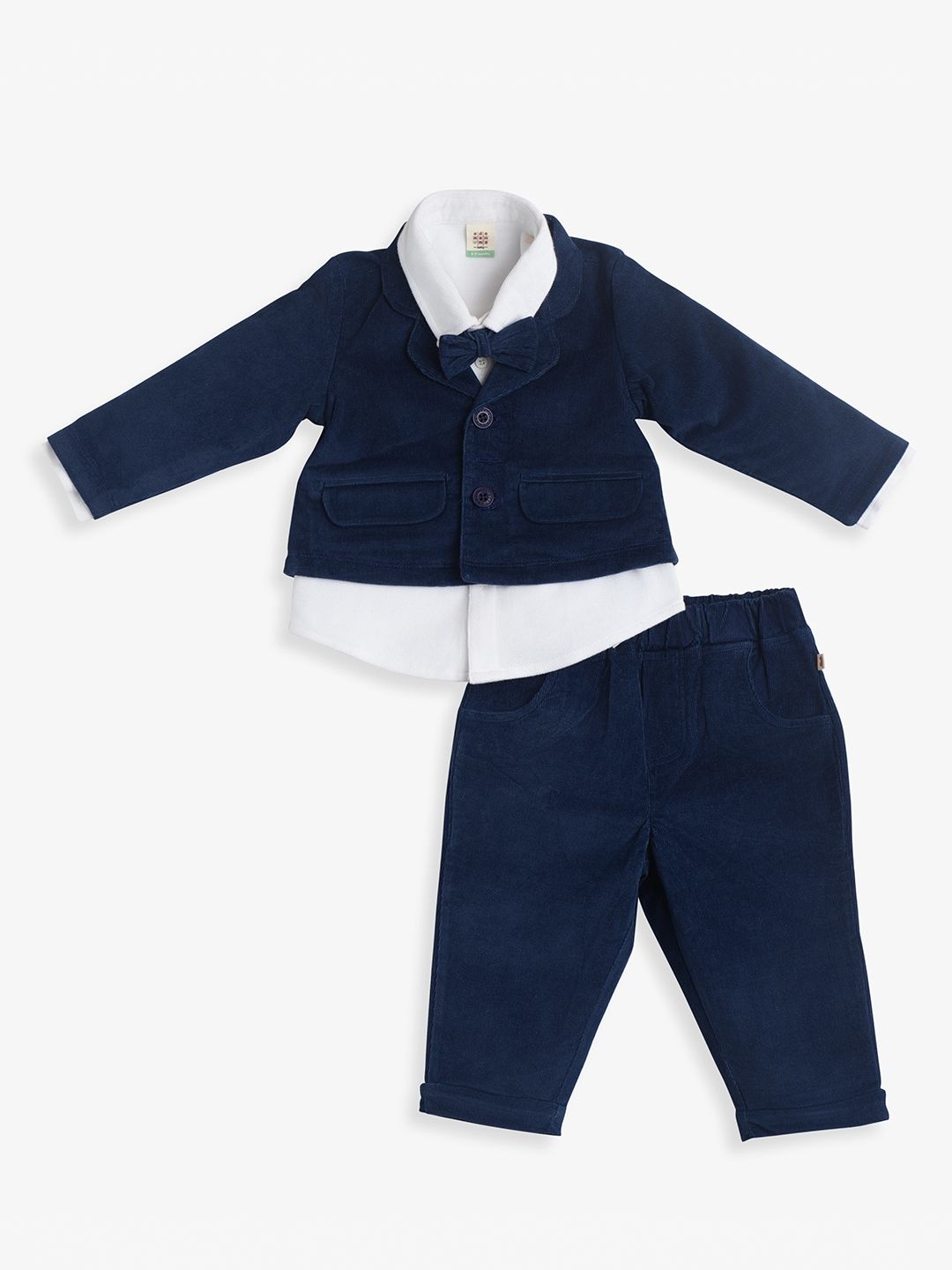 

Ed-a-Mamma Baby Boys Single-Breasted 3-Piece Set, Navy blue