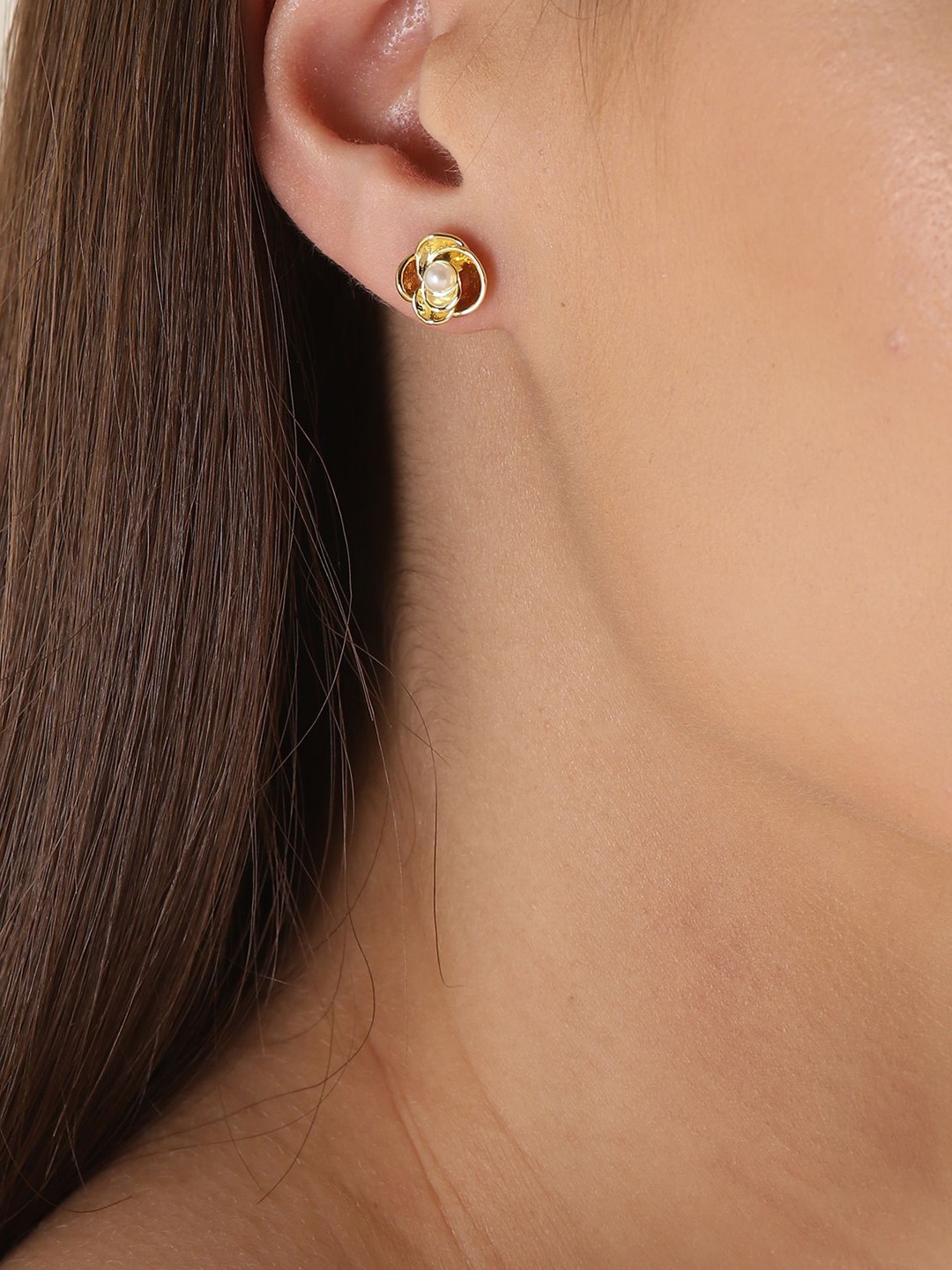 

Ted Baker Beaded Floral Studs Earrings, Gold