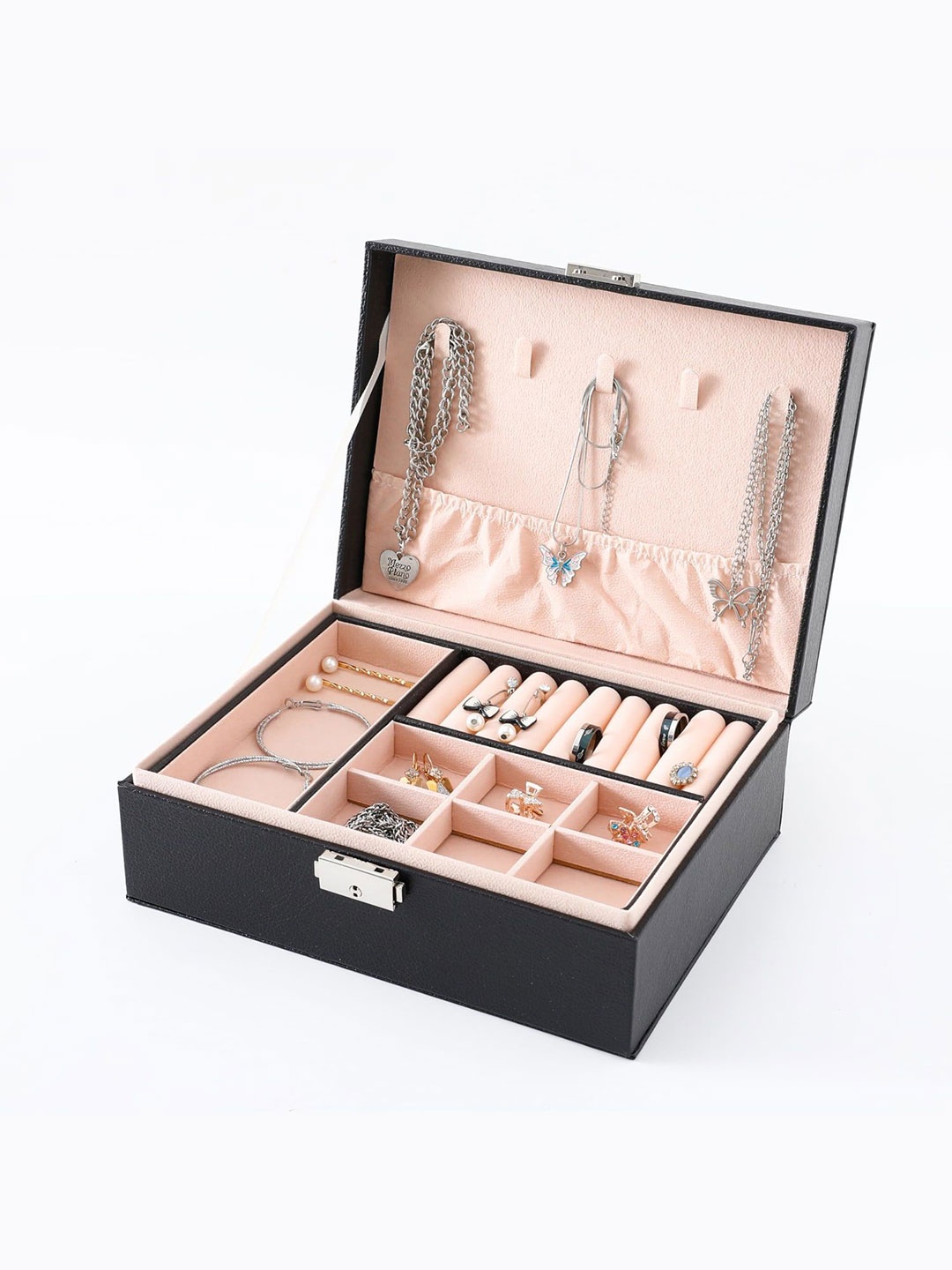 

Kuber Industries Black Set of 1 Regular Jewellery Organiser Organisers