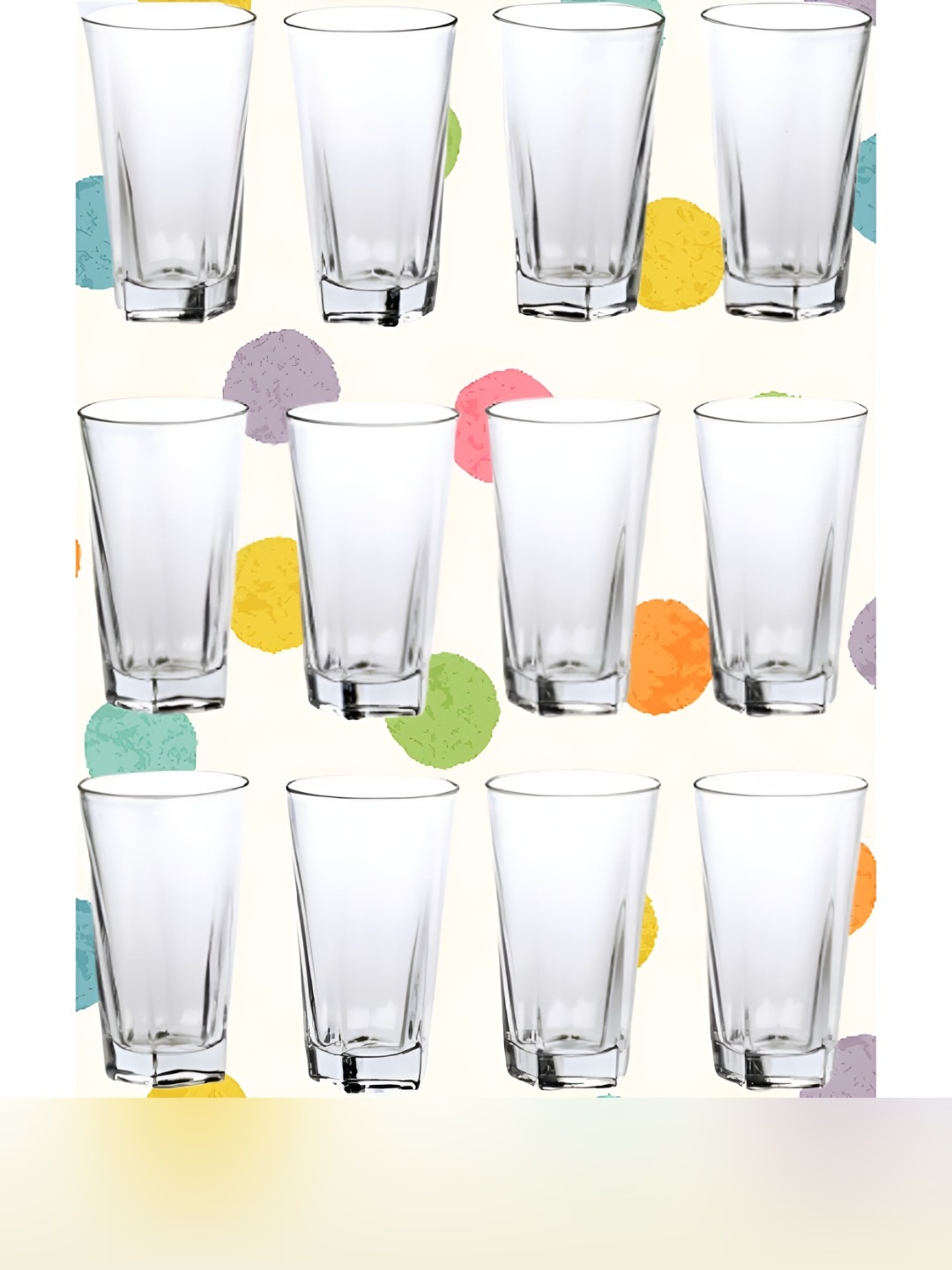 

SOMIL Transparent 12 Pieces Water Glasses 300 ml